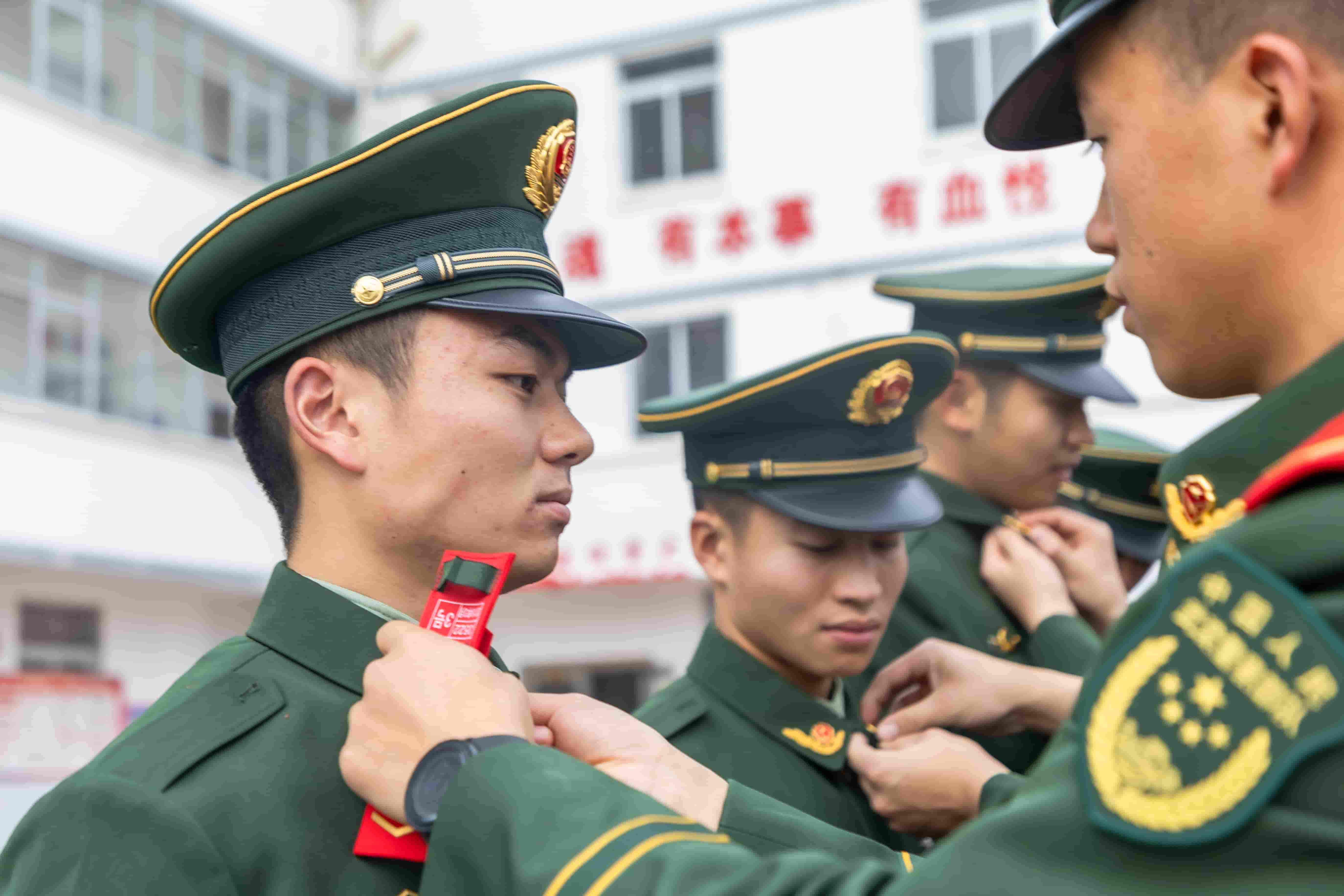 5、图为严密组织卸衔仪式。屠凌烽 摄.jpg